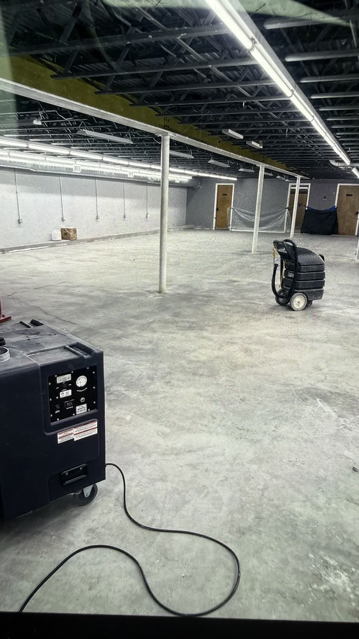 After grinding stage — 25 grit mastic removal tool by Diamabrush
