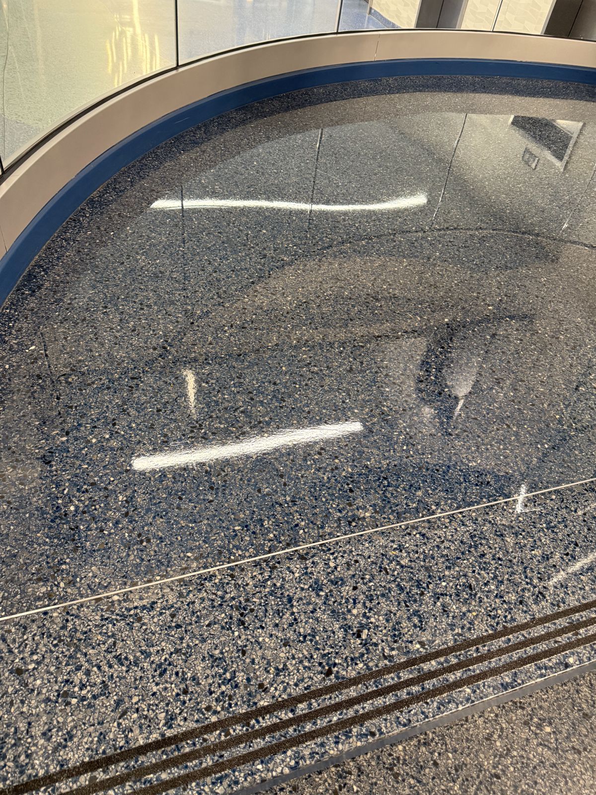 Terrazzo after OmniGuard coating applied