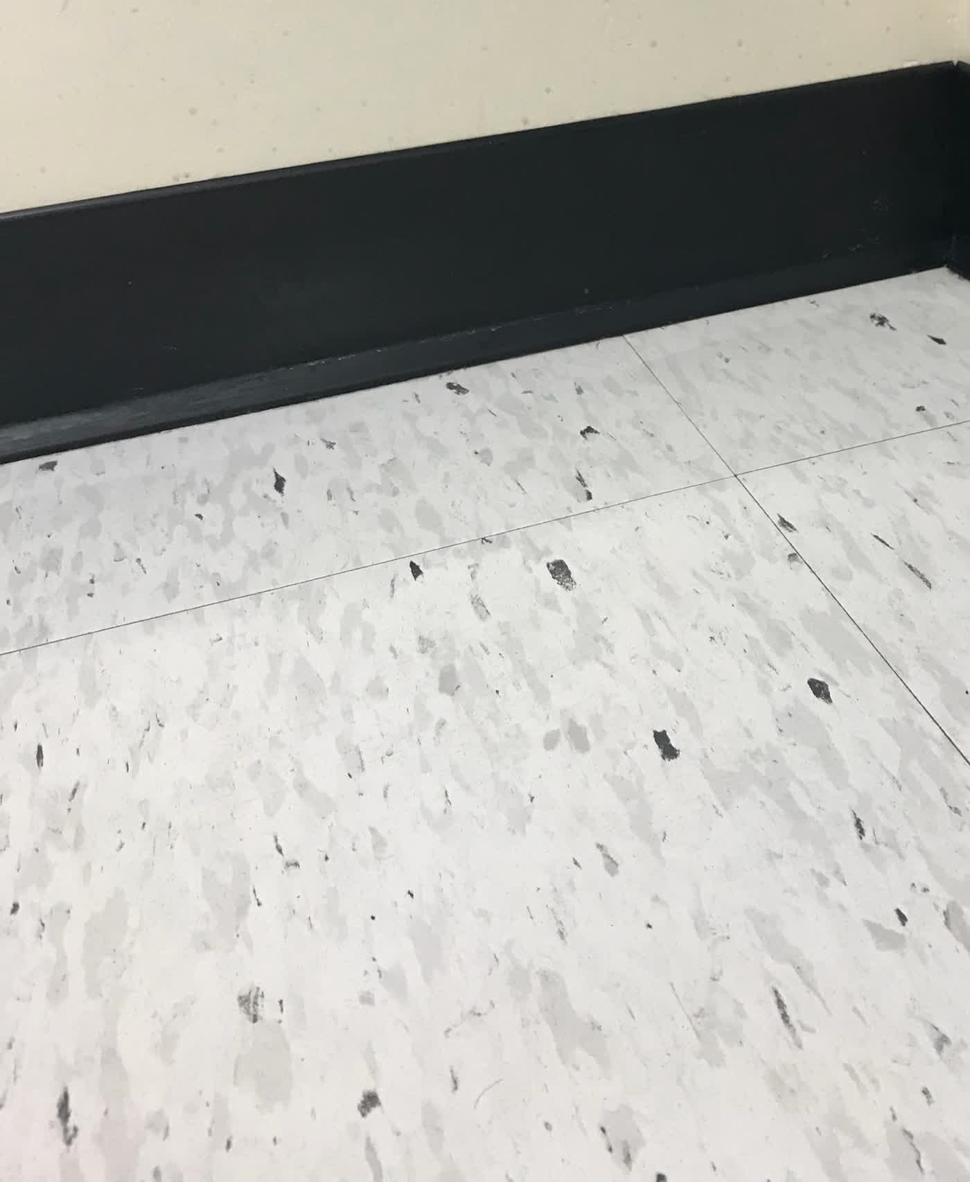 VCT after stripping, before applying finish