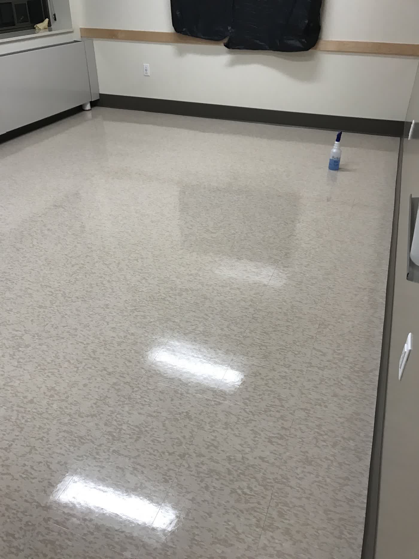 Office LVT sealer after